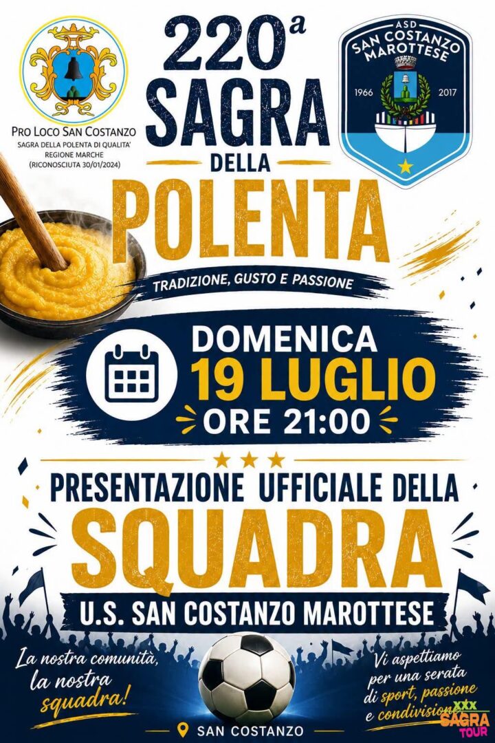 locandina sagra della polenta san costanzo