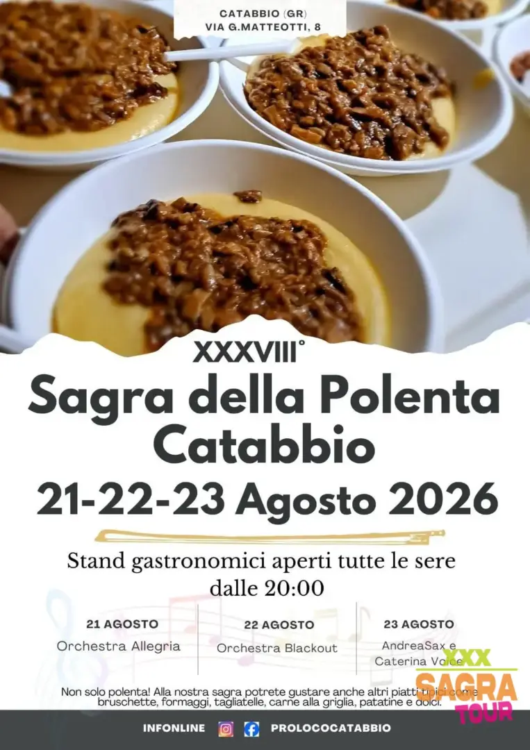 locandina sagra della polenta catabbio