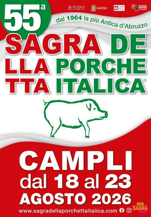 locandina sagra della porchetta italica campli