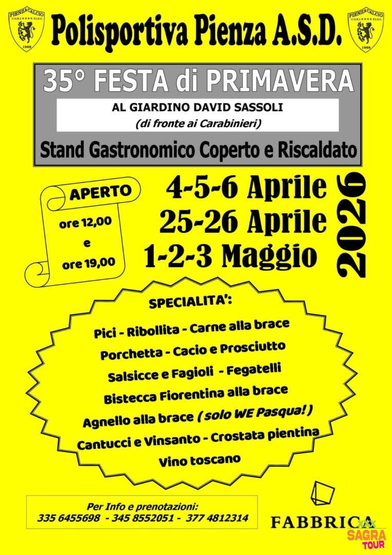 Manifesto Sagra della primavera - Pienza