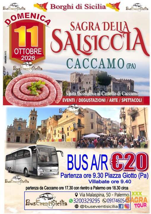locandina sagra della salsiccia caccamo