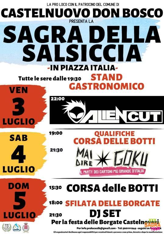 locandina sagra della salsiccia castelnuovo don bosco