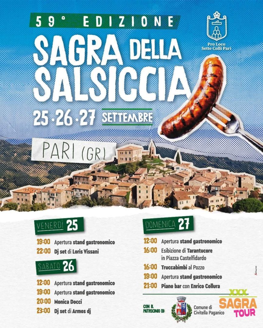 locandina sagra della salsiccia pari