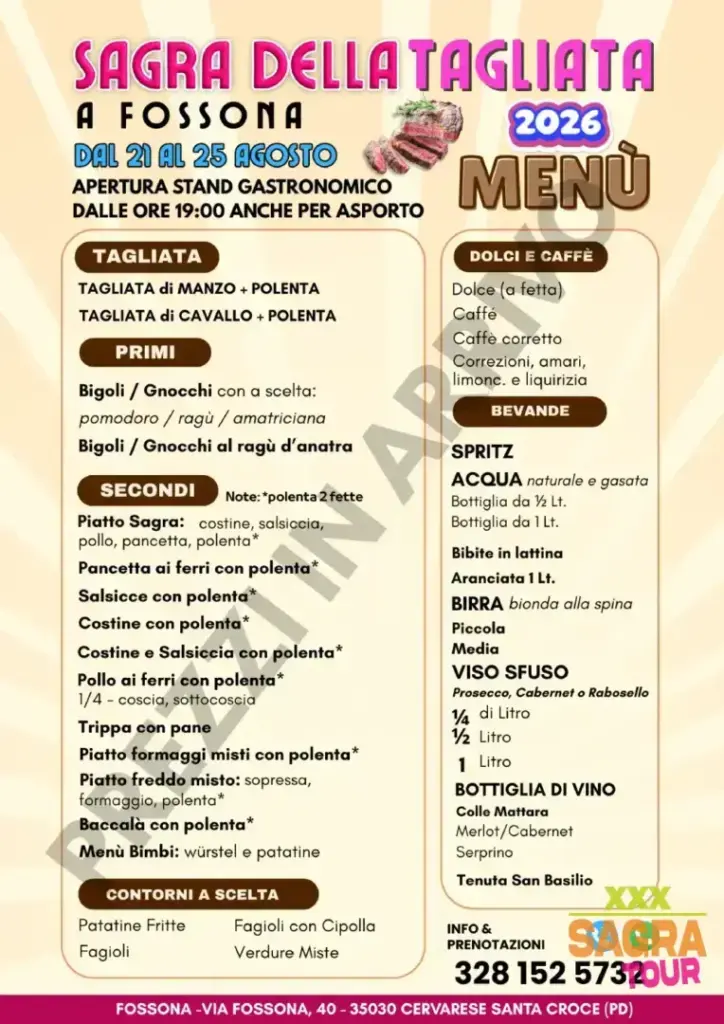 foto menu sagra della tagliata cervarese santa croce