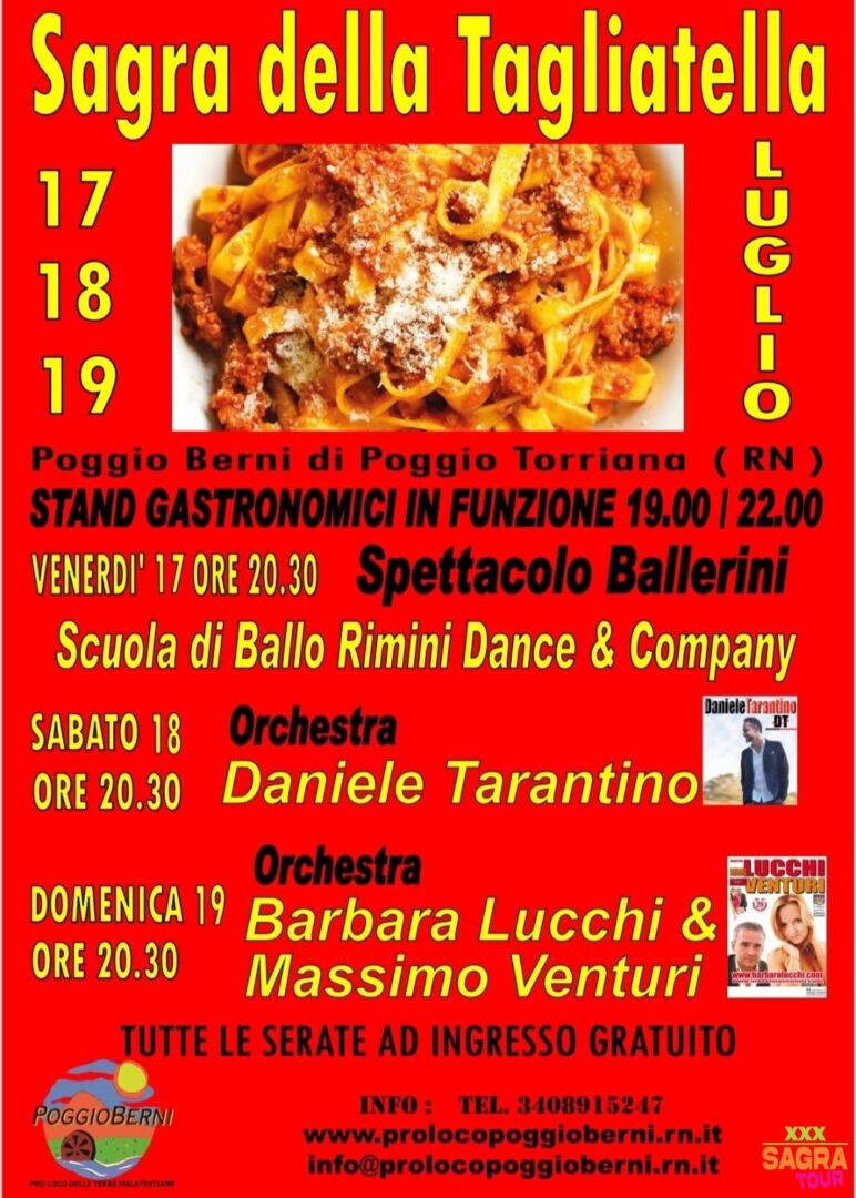 locandina sagra della tagliatella poggio berni