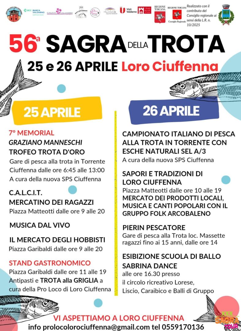 Manifesto Sagra della trota - Loro Ciuffenna