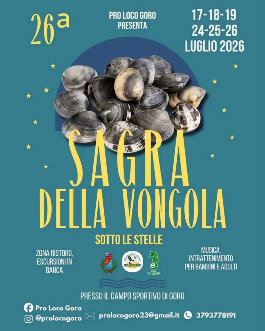 locandina sagra della vongola goro