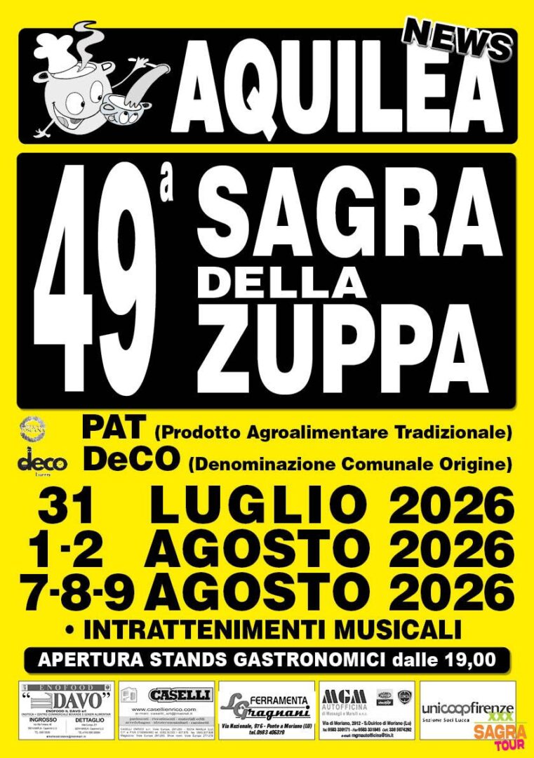 Manifesto Sagra della Zuppa - Aquilea