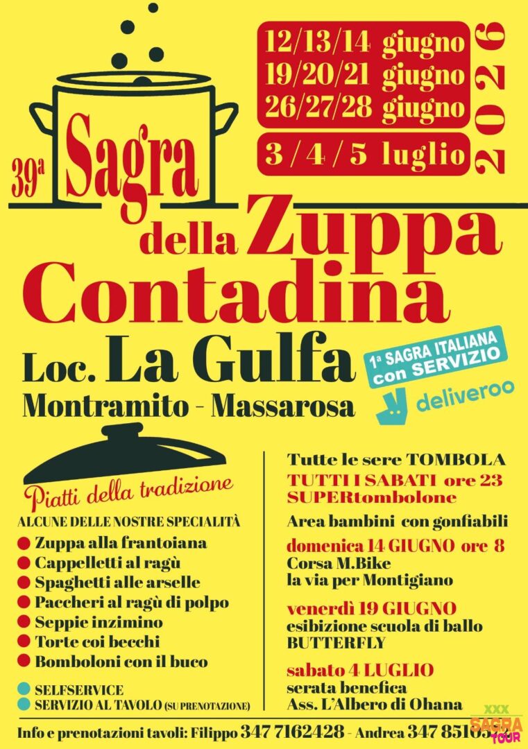 locandina sagra della zuppa contadina piano del quercione