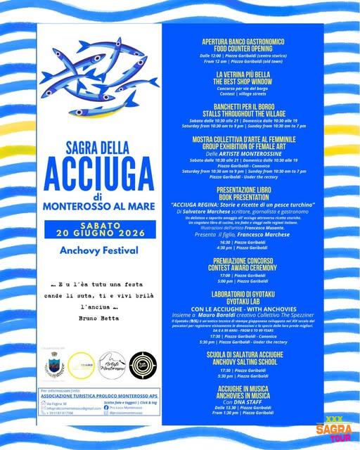 locandina sagra dell’acciuga monterosso al mare