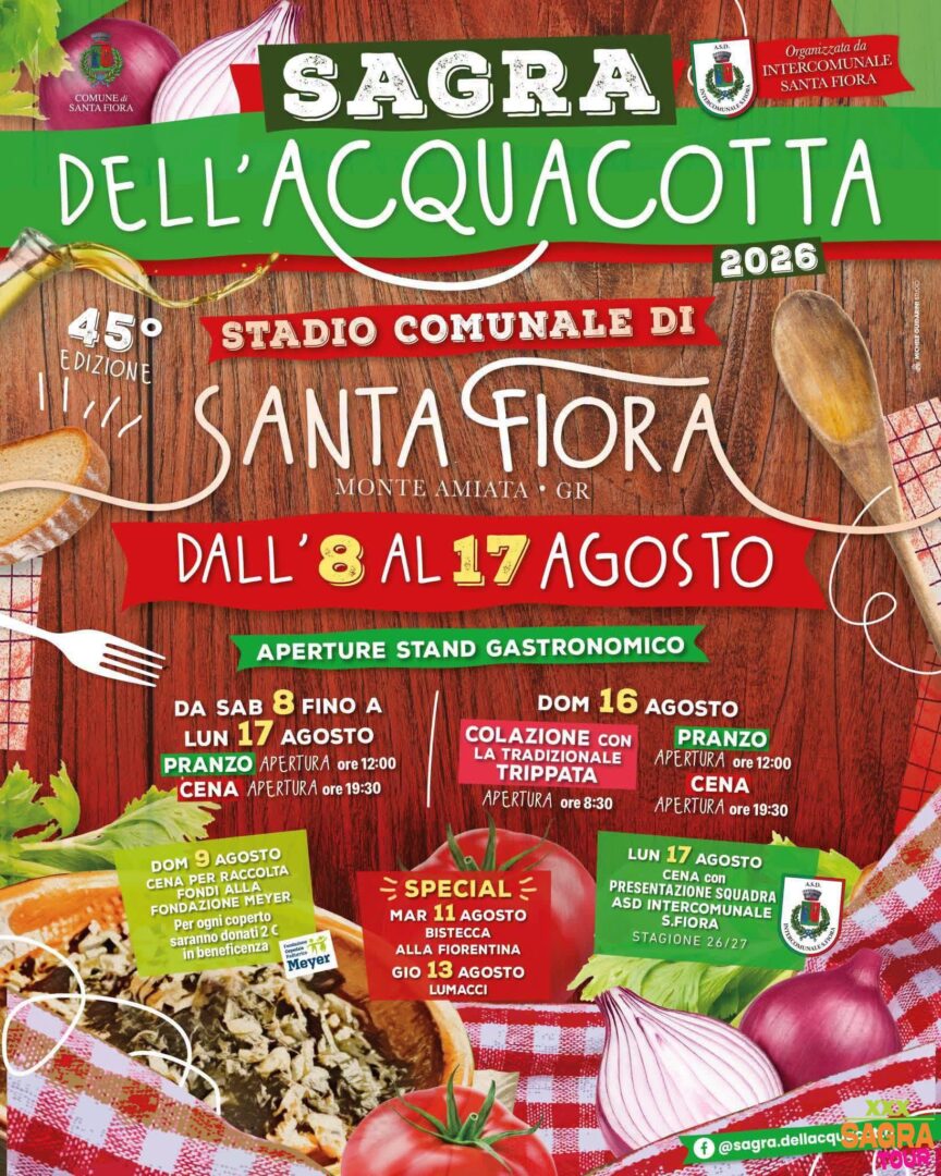 Manifesto Sagra dell’Acquacotta - Santa Fiora