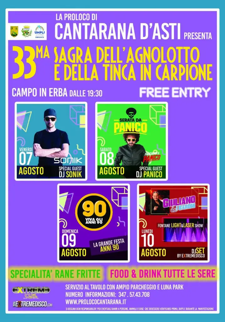 Sagra dell’Agnolotto e della Tinca in Carpione