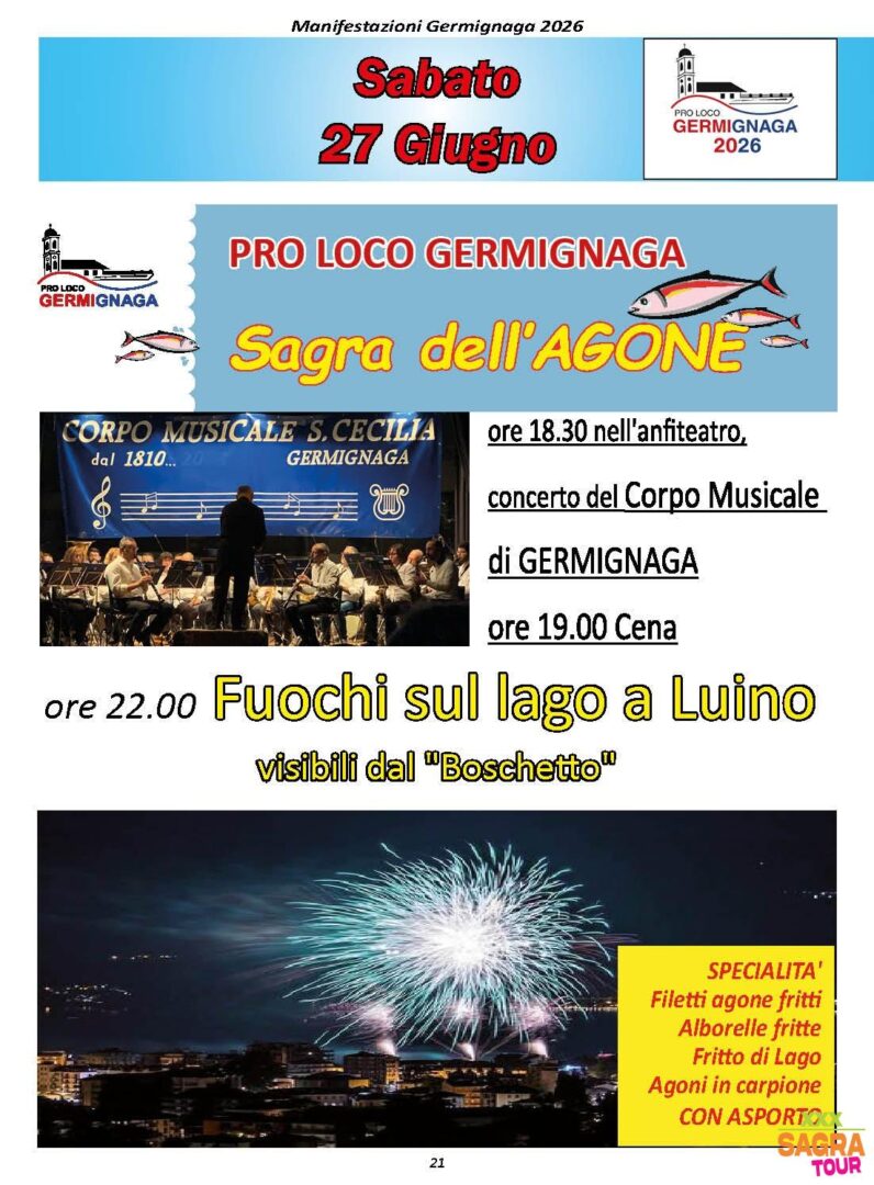locandina sagra dell’agone germignaga