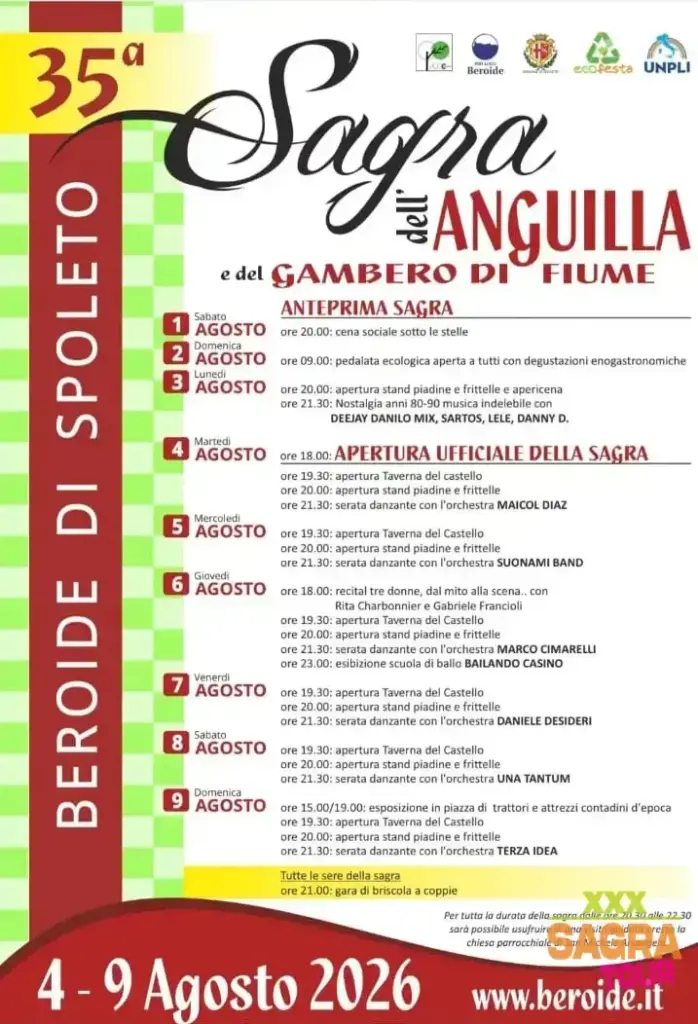 Sagra dell’Anguilla e del Gambero di Fiume