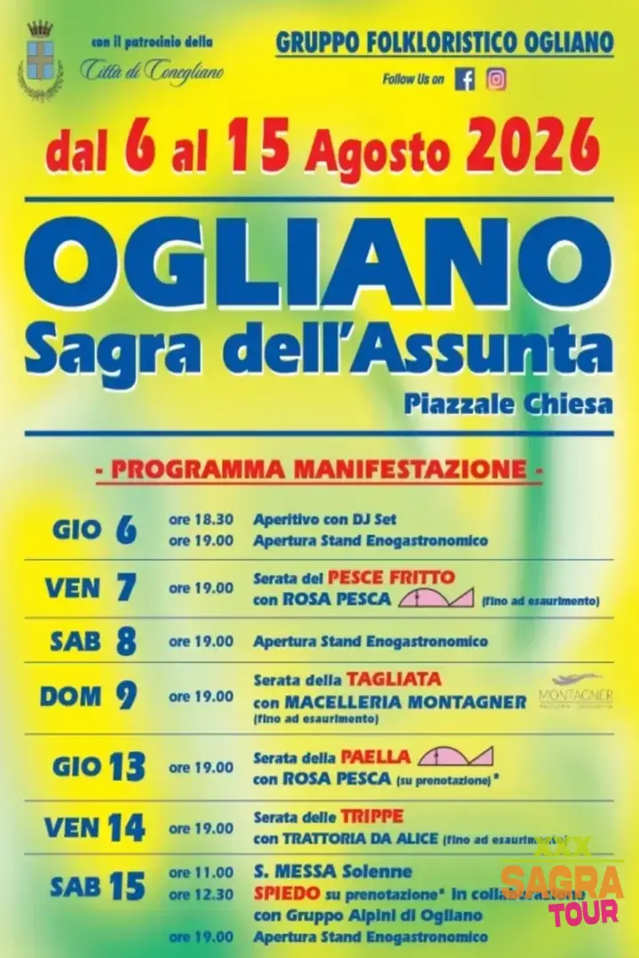 locandina sagra dell’assunta conegliano