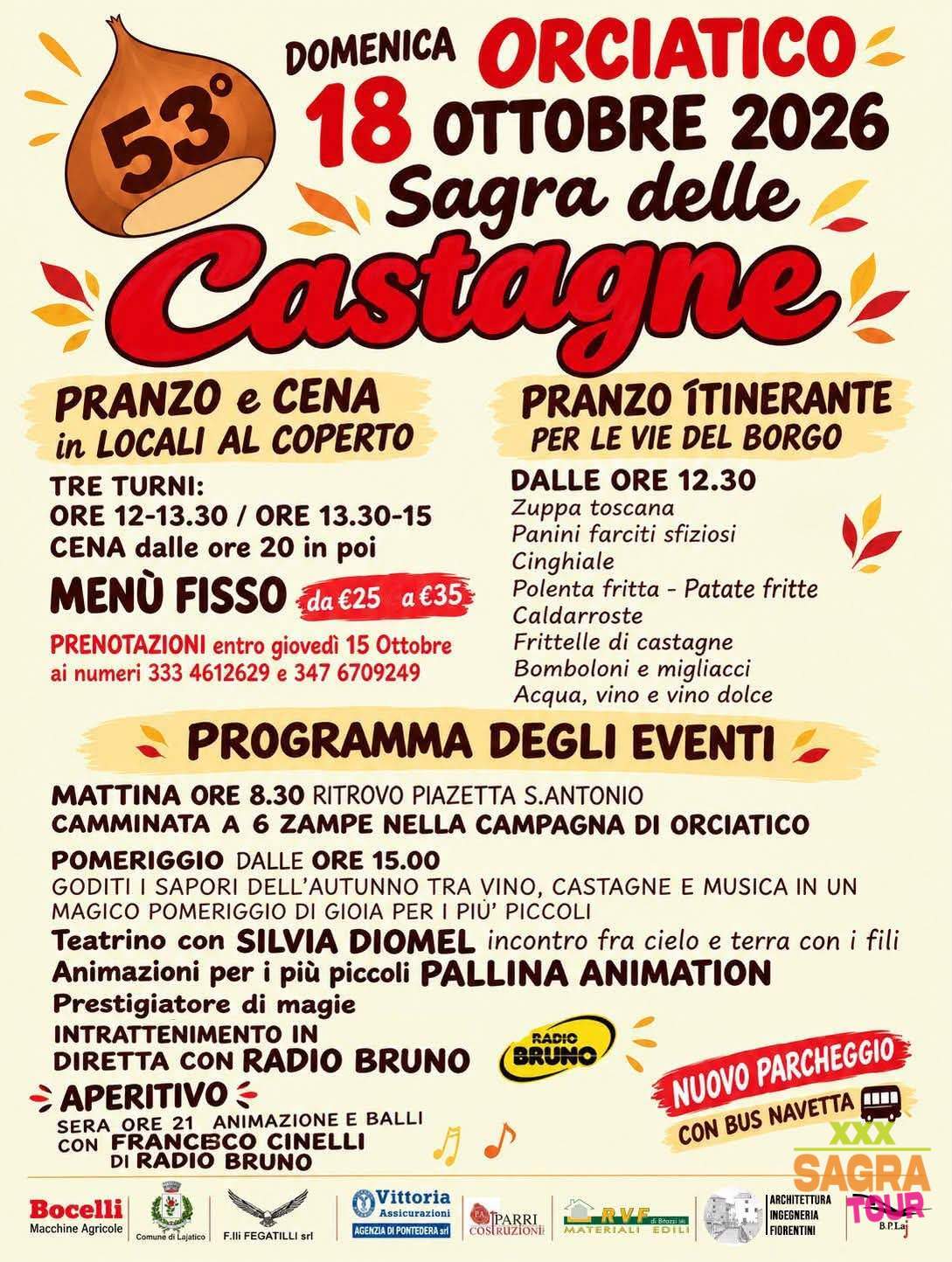 locandina sagra delle castagne orciatico