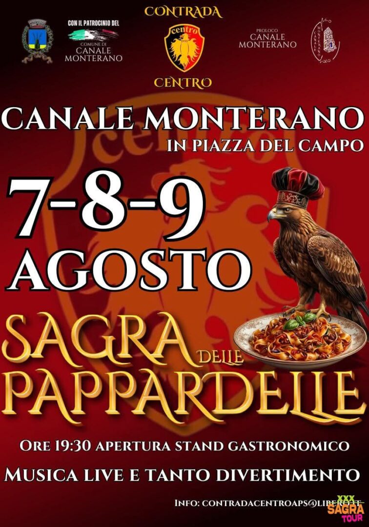 locandina sagra delle pappardelle canale monterano