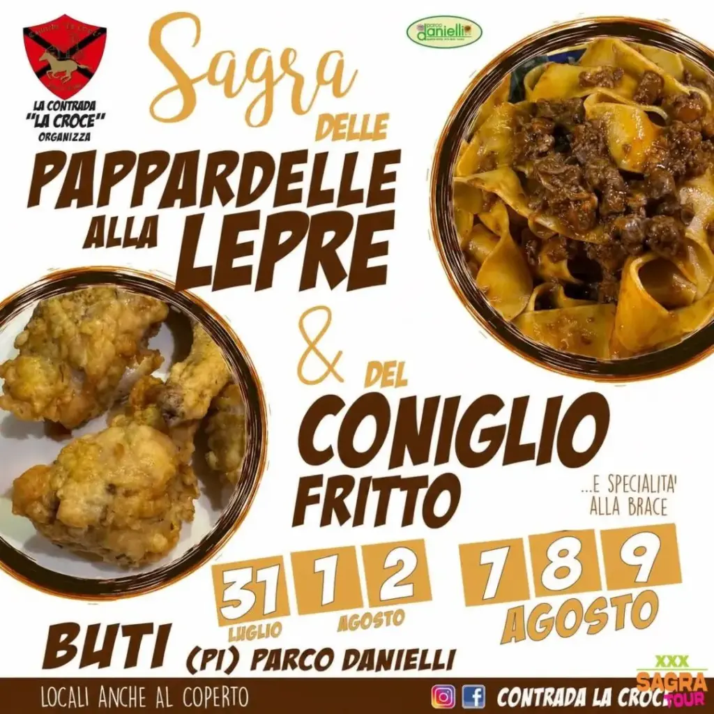 Sagra delle Pappardelle alla Lepre e Coniglio Fritto