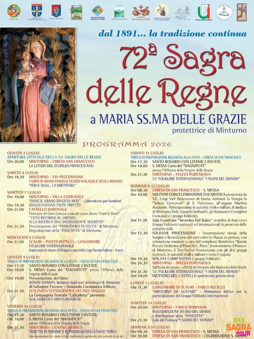 locandina sagra delle regne minturno