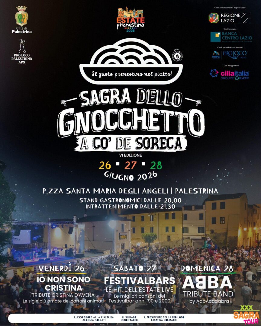 locandina sagra dello gnocchetto a co’ de soreca palestrina