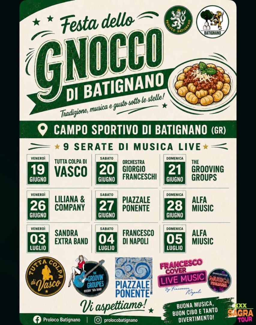 Manifesto Sagra dello Gnocco - Batignano