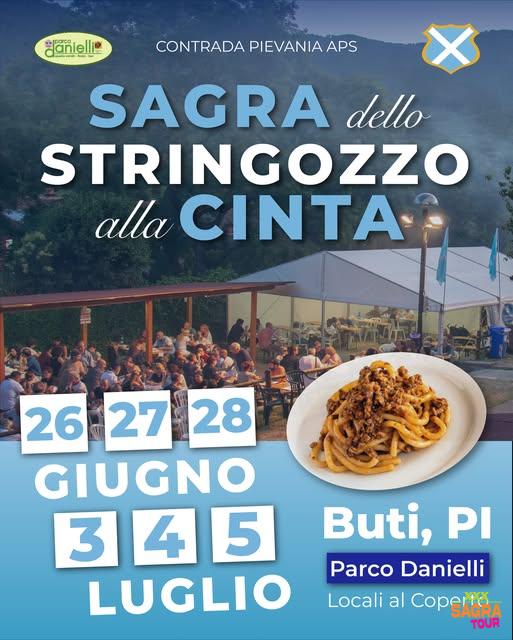 Manifesto Sagra dello Stringozzo alla Cinta Senese - Buti