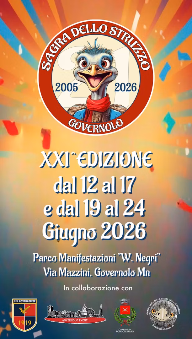 locandina sagra dello struzzo roncoferraro