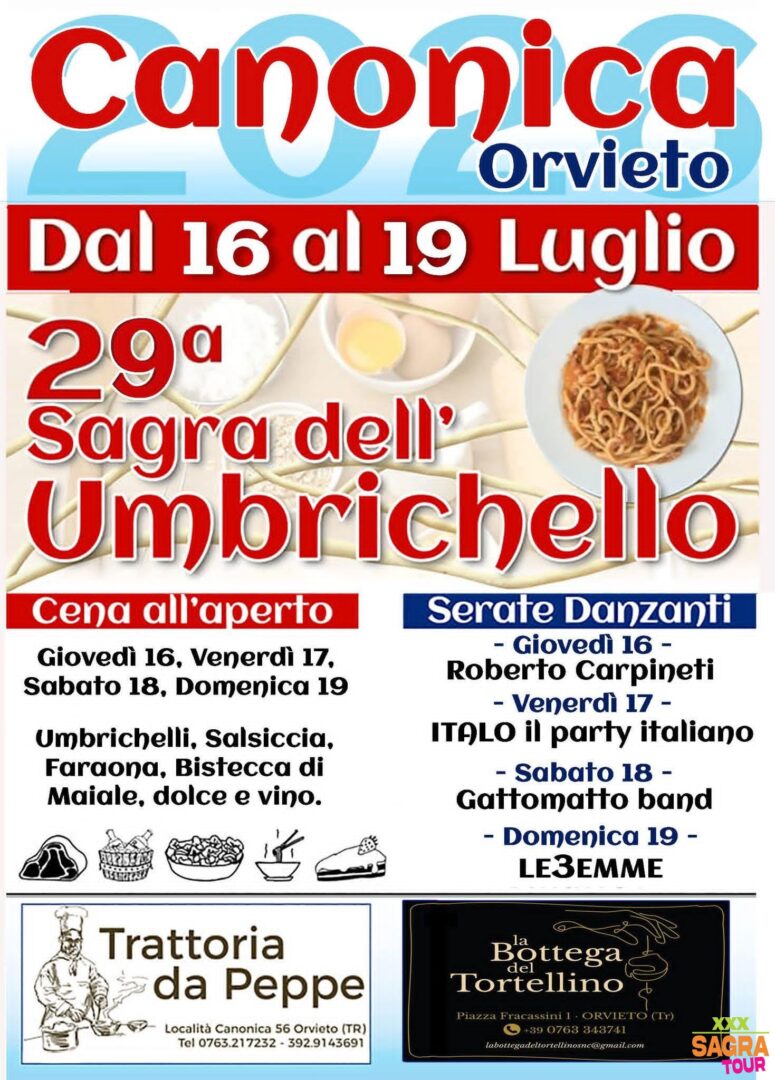 locandina sagra dell’umbrichello orvieto
