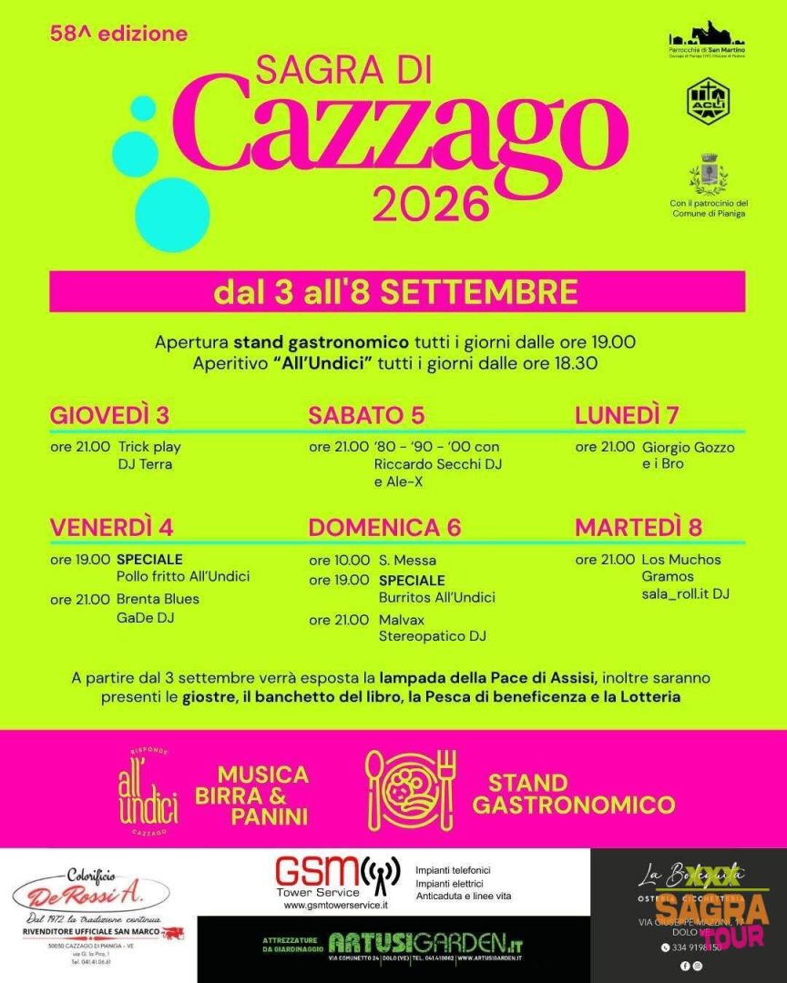 locandina sagra di cazzago cazzago