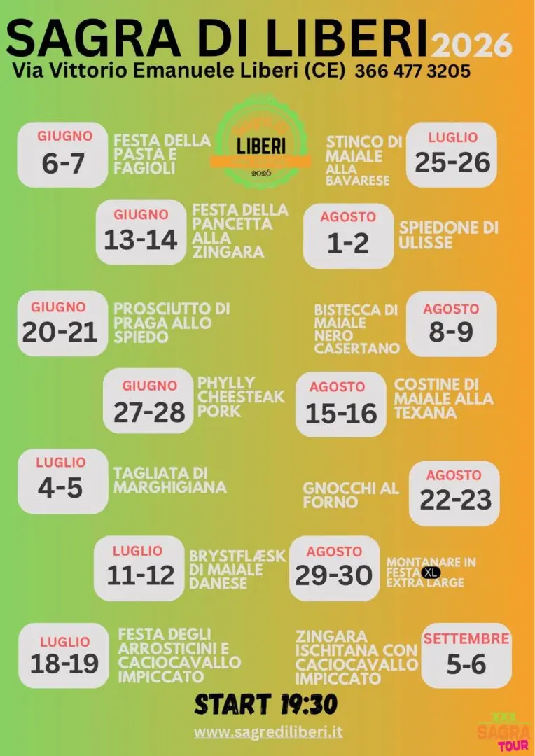 locandina sagra di liberi liberi