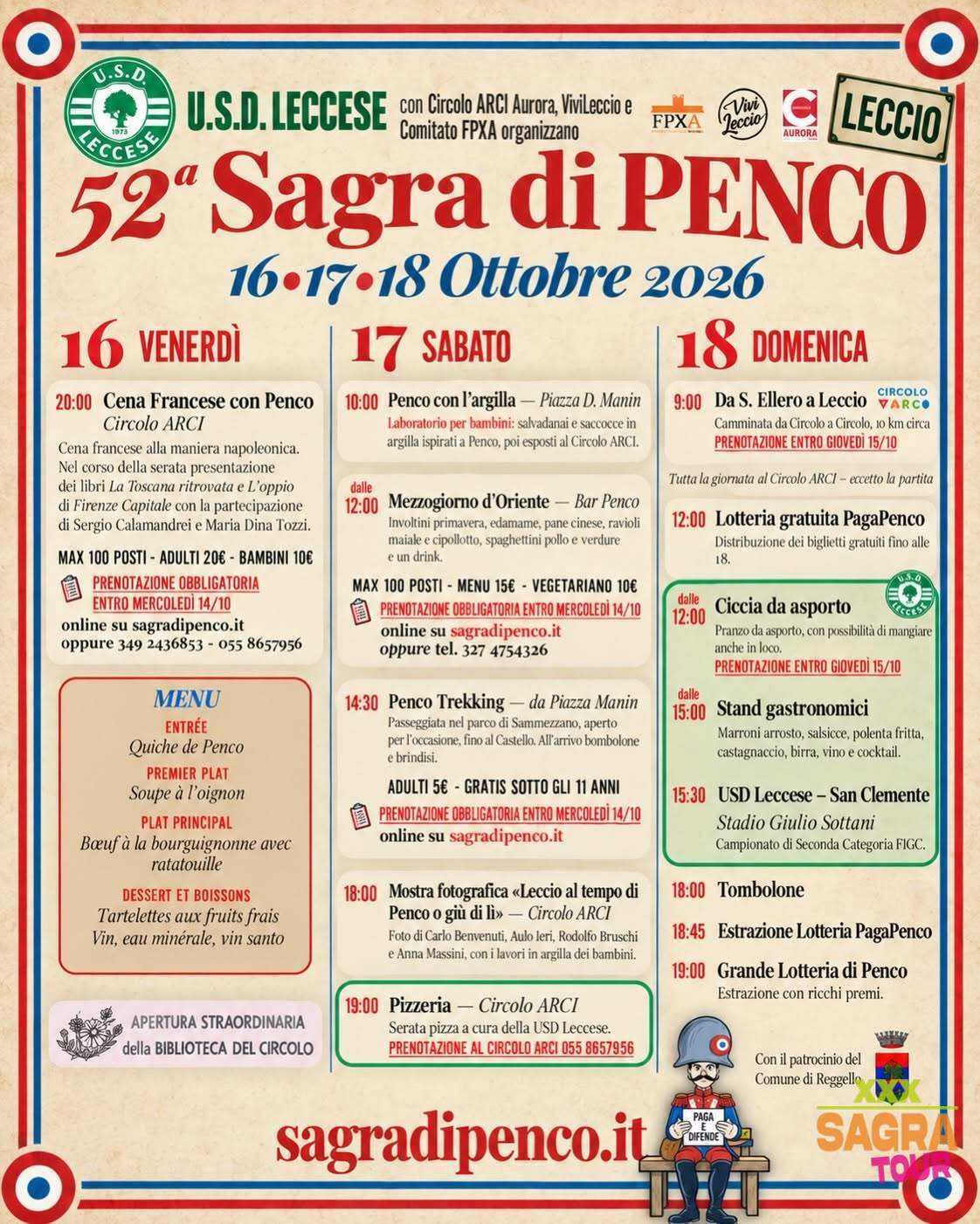 locandina sagra di penco reggello