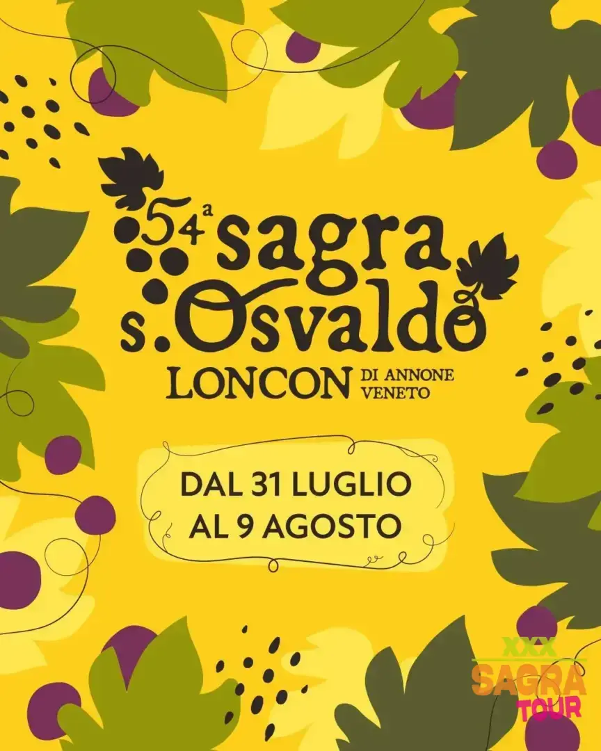locandina sagra di s. osvaldo e mostra dei vini annone veneto