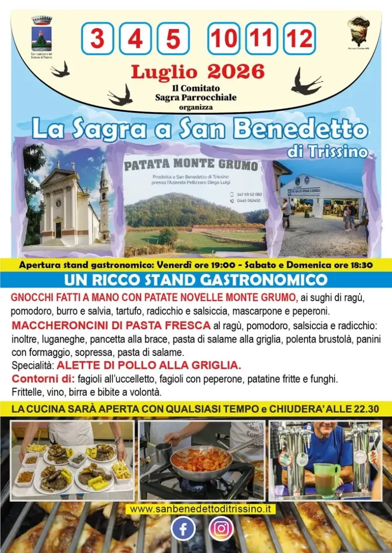 locandina sagra di san benedetto trissino
