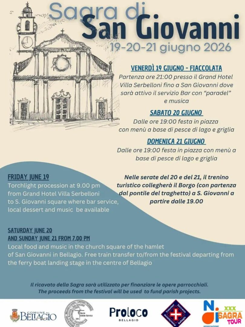 locandina sagra di san giovanni bellagio