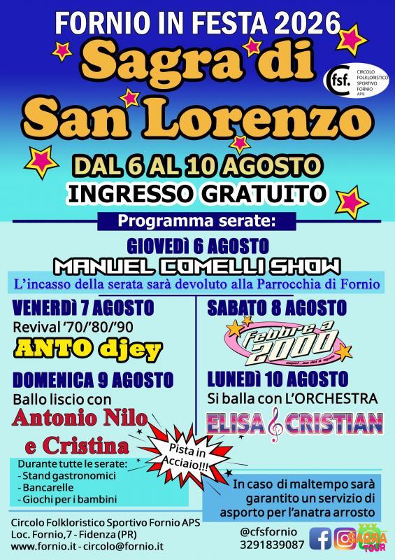 locandina sagra di san lorenzo fidenza