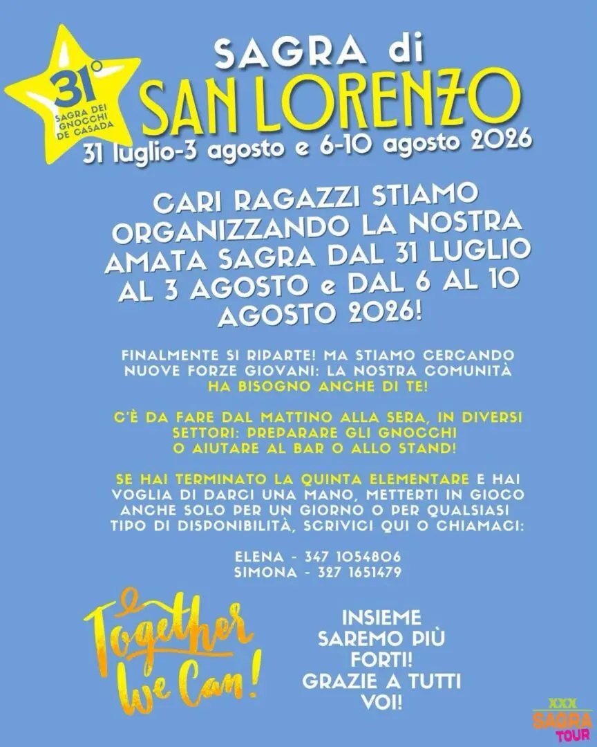 locandina sagra di san lorenzo arcade