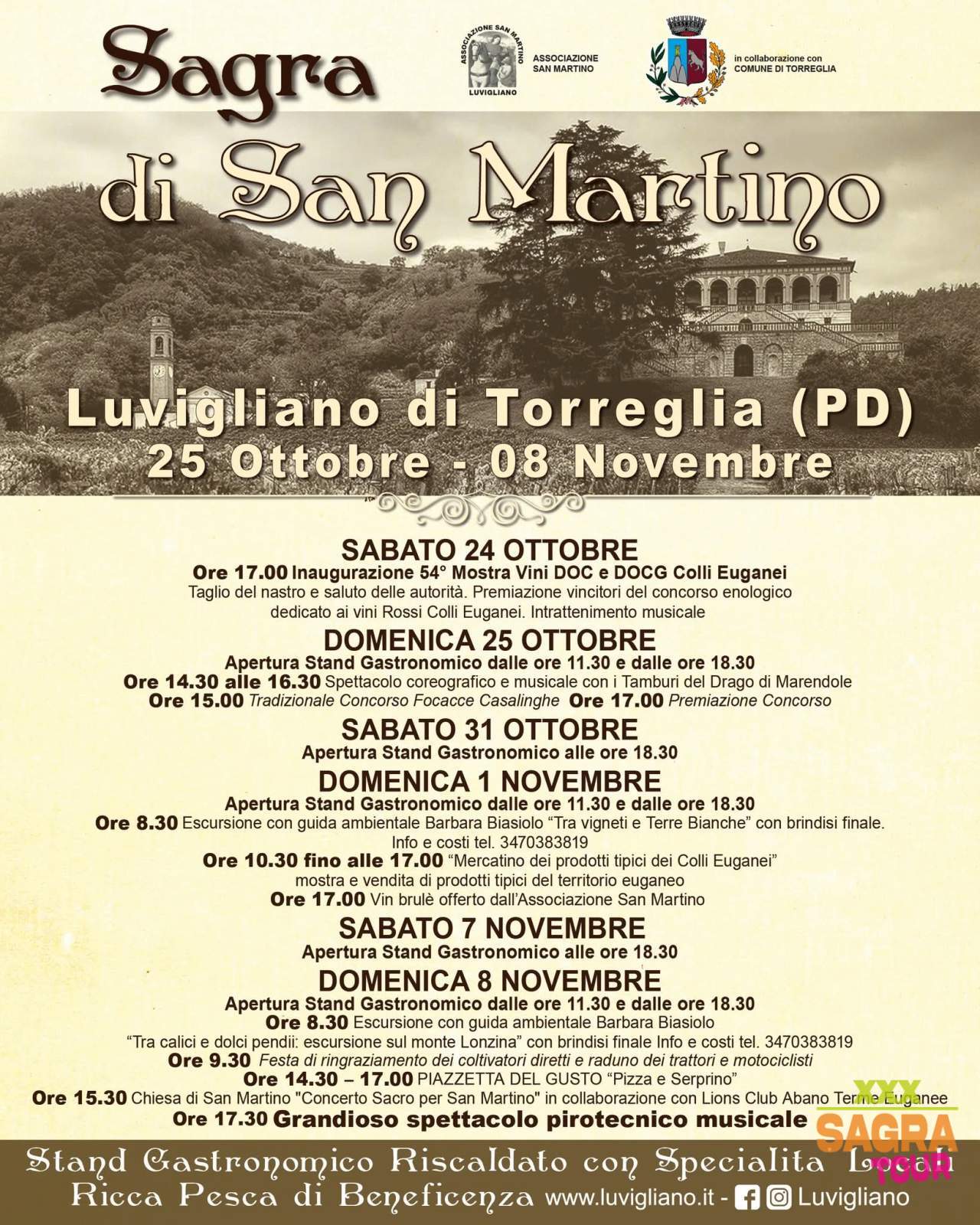 locandina sagra di san martino torreglia