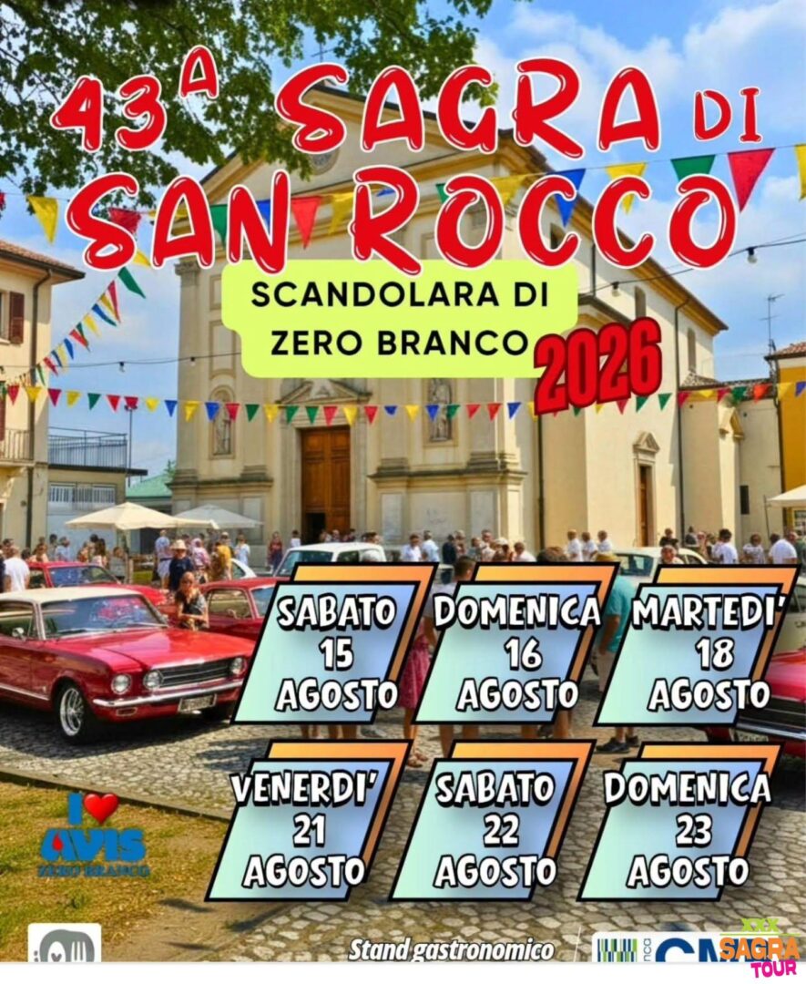 locandina sagra di san rocco scandolara