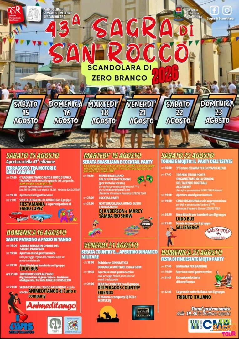 locandina sagra di san rocco zero branco
