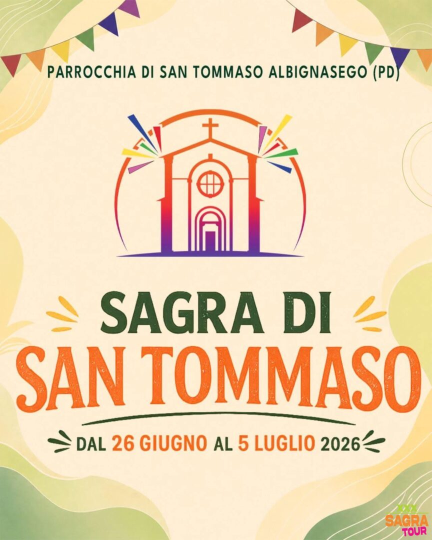 locandina sagra di san tommaso albignasego