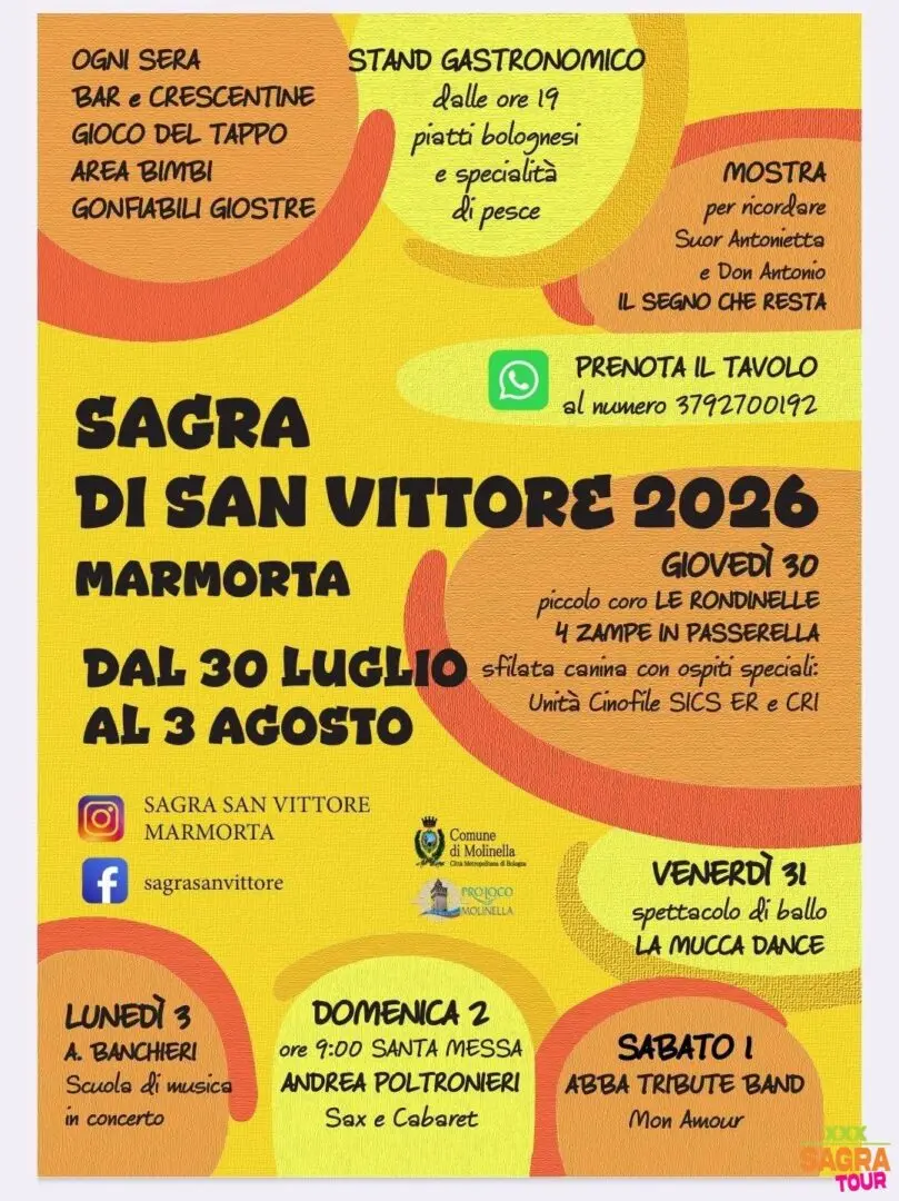locandina sagra di san vittore marmorta