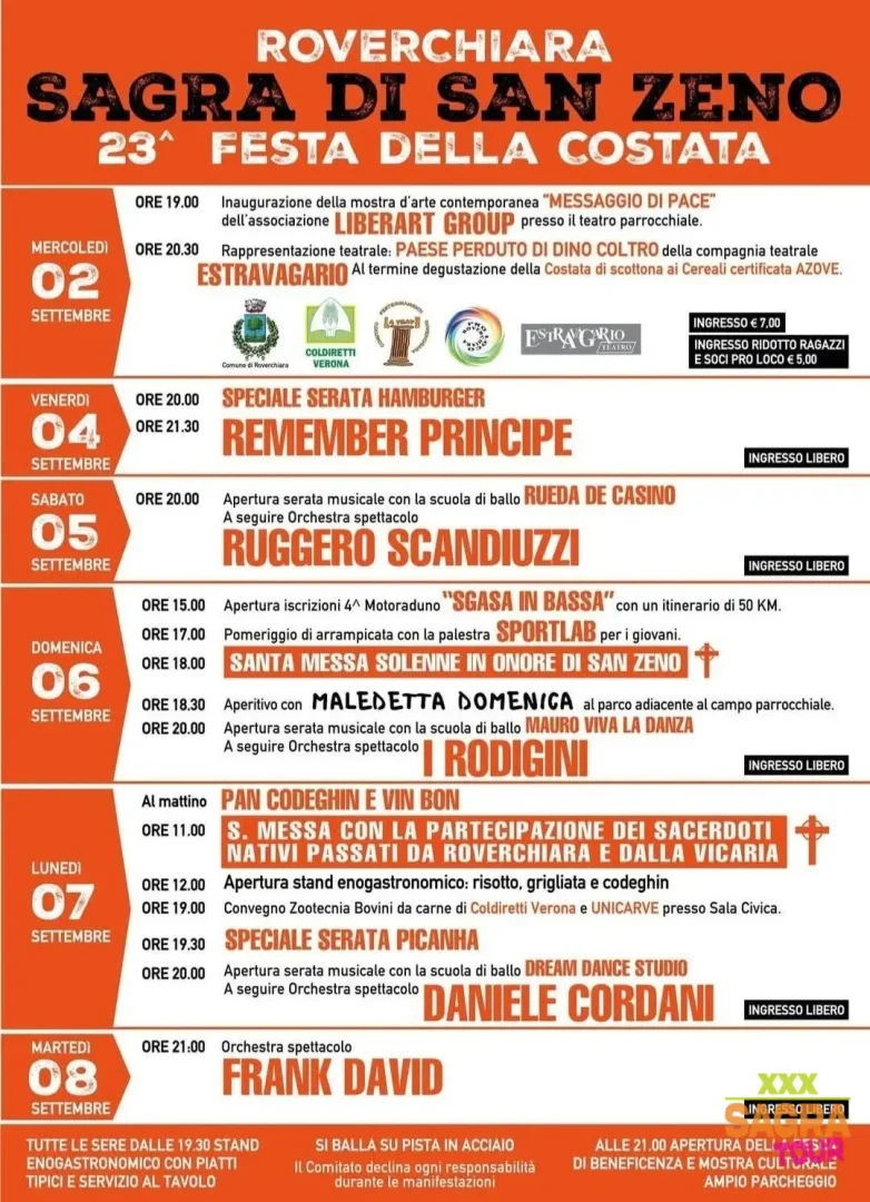locandina sagra di san zeno roverchiara