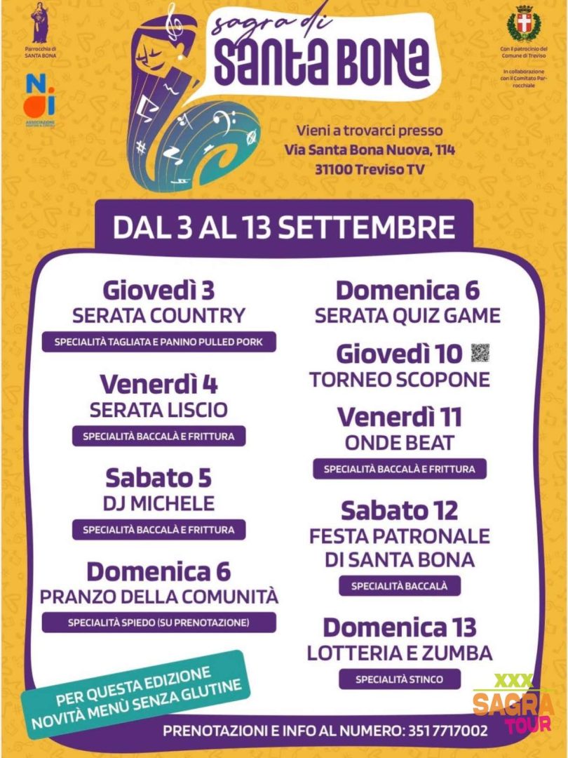 locandina sagra di santa bona treviso