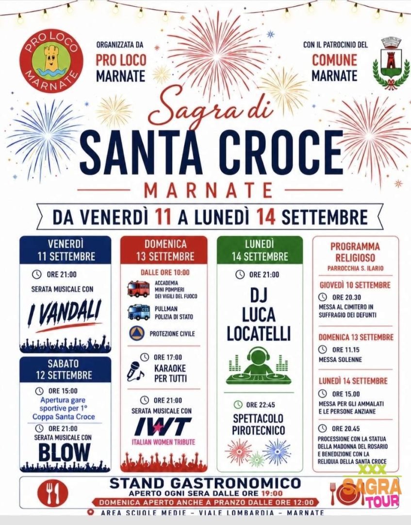 locandina sagra di santa croce marnate