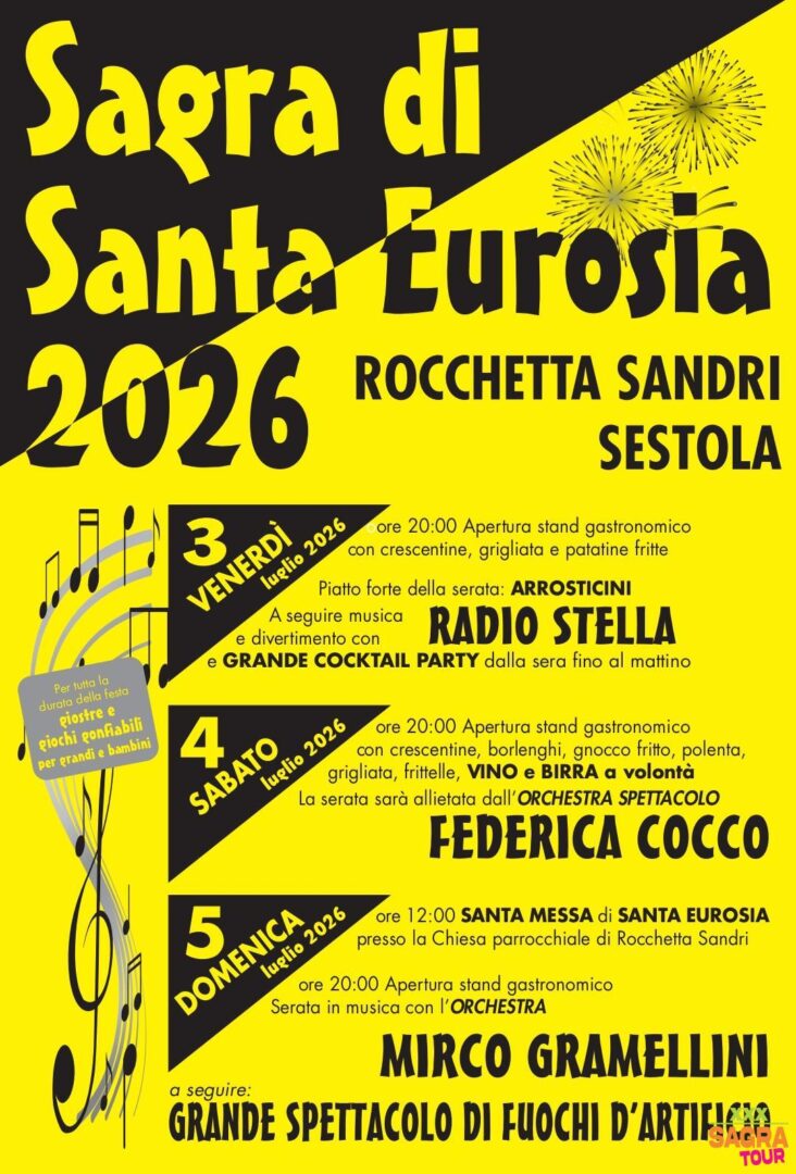 locandina sagra di santa eurosia sestola