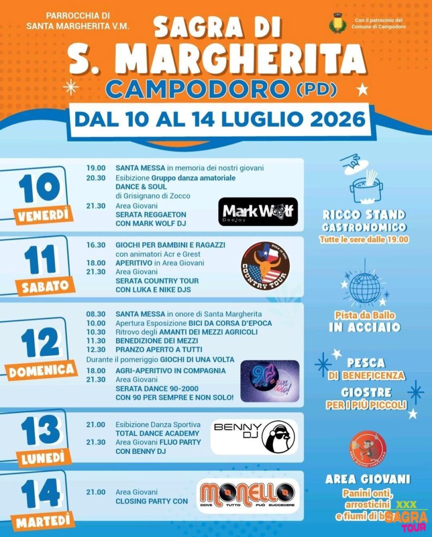locandina sagra di santa margherita campodoro