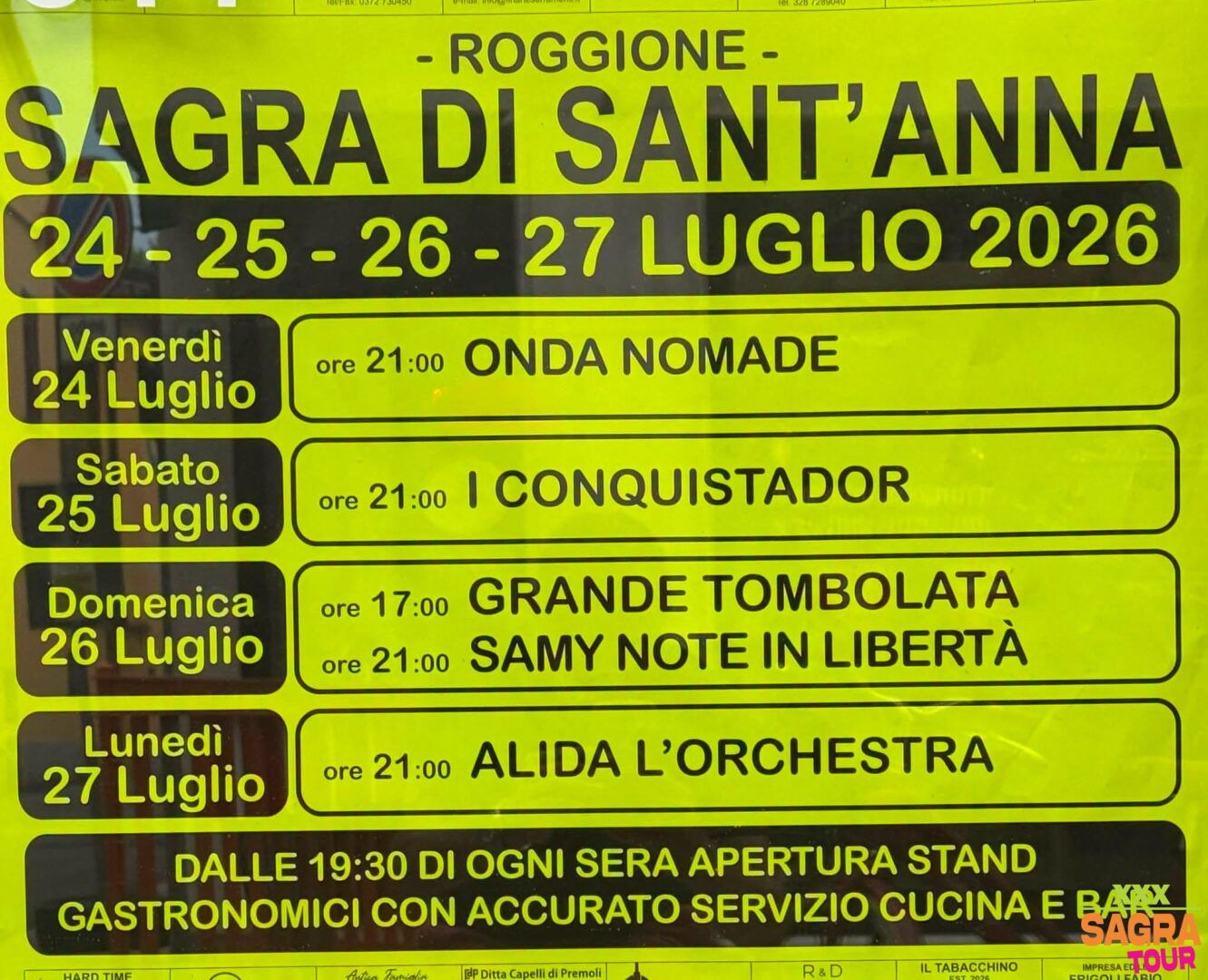 locandina sagra di sant’anna pizzighettone