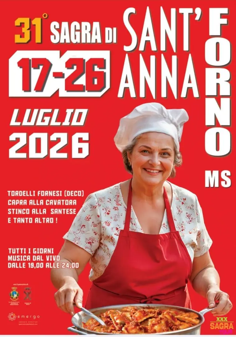 locandina sagra di sant’anna massa