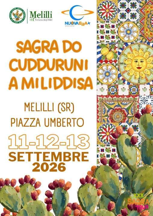 locandina sagra do cudduruni a miliddisa melilli