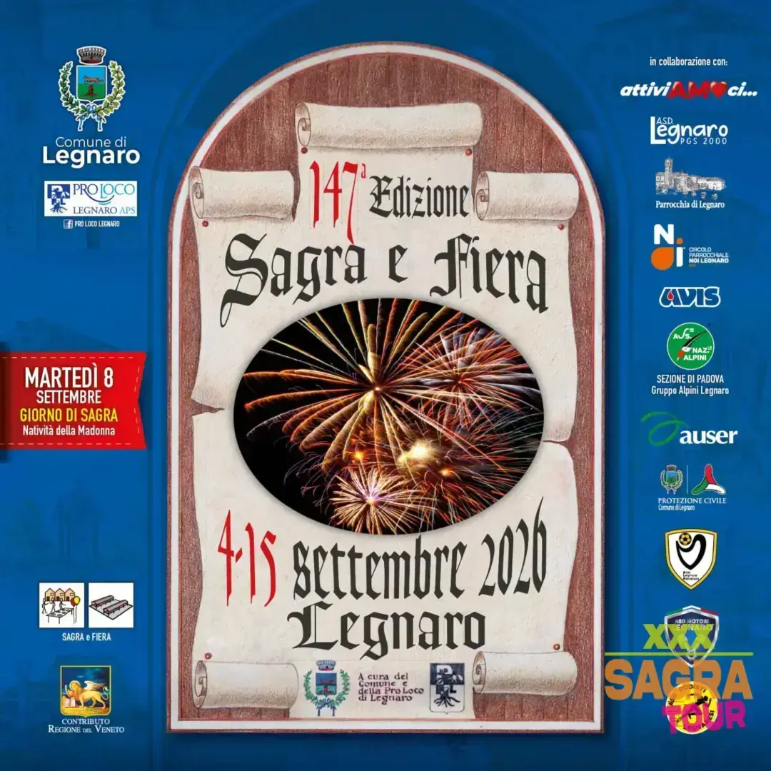 locandina sagra e fiera di legnaro legnaro